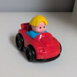 🩵3/$20🩵 Little People Wheelies Red Car, Blonde Hair Boy, Mattel